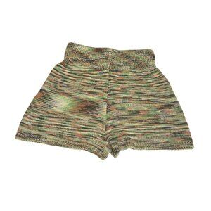 Jaded London Geeen Space Dye Knit Shorts in Green